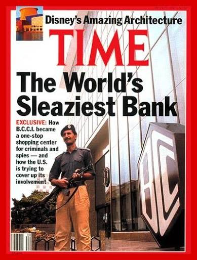 TIME magazine cover, The World’s Sleaziest Bank, BCCI